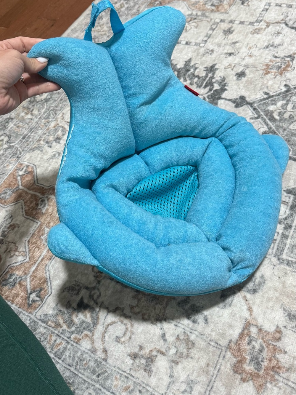 Skip Hop Moby SoftSpot Sink Baby Bather Blue Whale Infant Bath Cushion